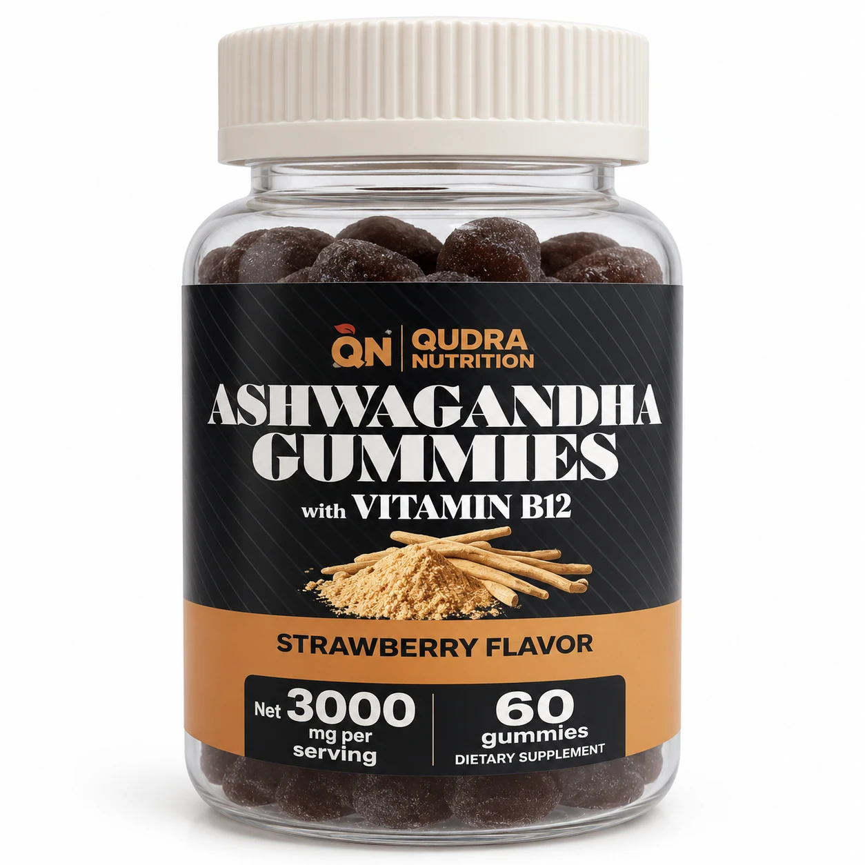 Qudra Nutrition Ashwagandha Gummies – 60 pcs